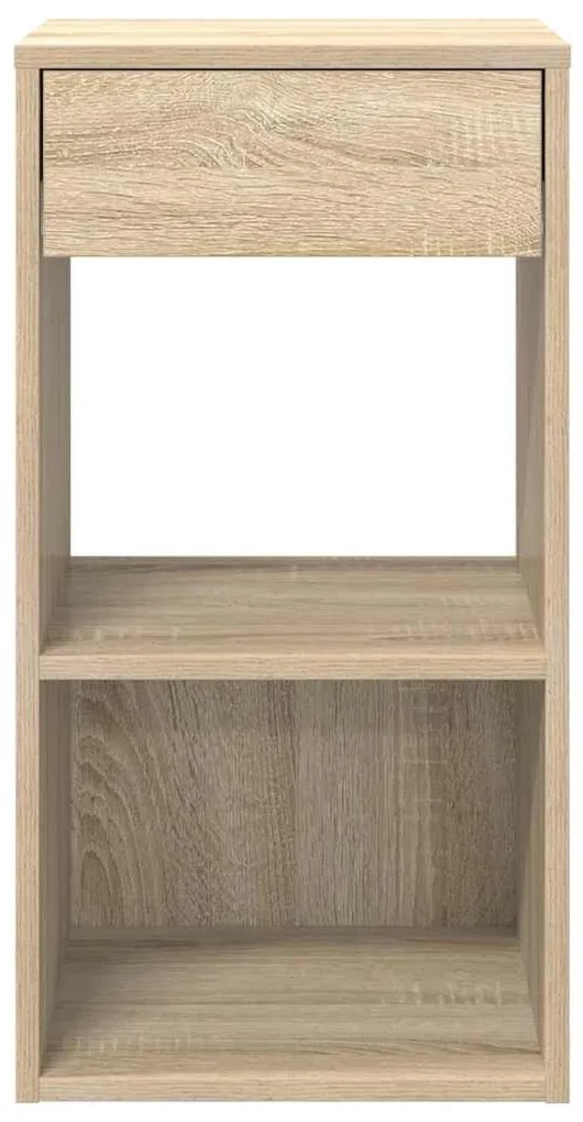 éjjeliszekrények fiókkal 2 db sonoma tölgy 35x34x66,5 cm