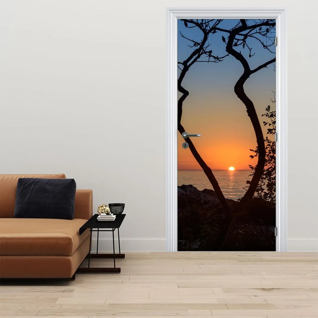 Fotótapéta ajtóra - Naplemente (95x205cm)