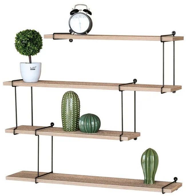 Modern falipolc tölgy színben 80 cm P-065