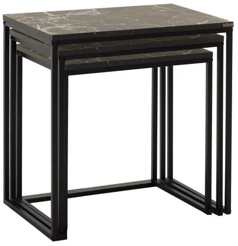 SZETT 3x fekete konferenciasztal