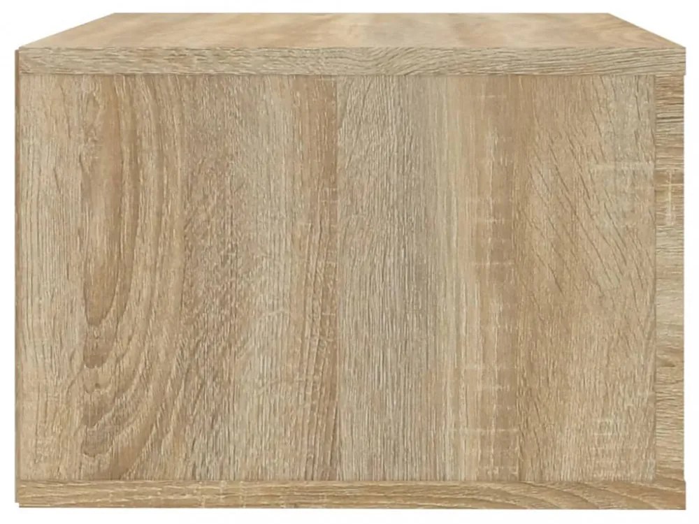 2 db sonoma tölgy falra szerelhető éjjeliszekrény 50x36x25 cm
