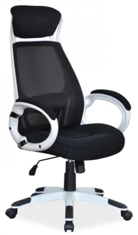 Q-409 irodai forgószék fekete fehér