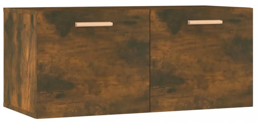 füstös tölgy színű szerelt fa faliszekrény 80 x 35 x 36,5 cm