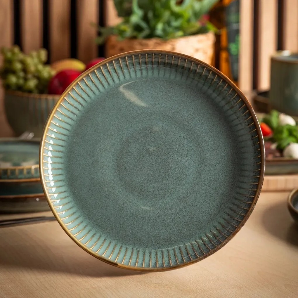 Altom porcelán desszert tál Reactive Sage, 20,5 cm