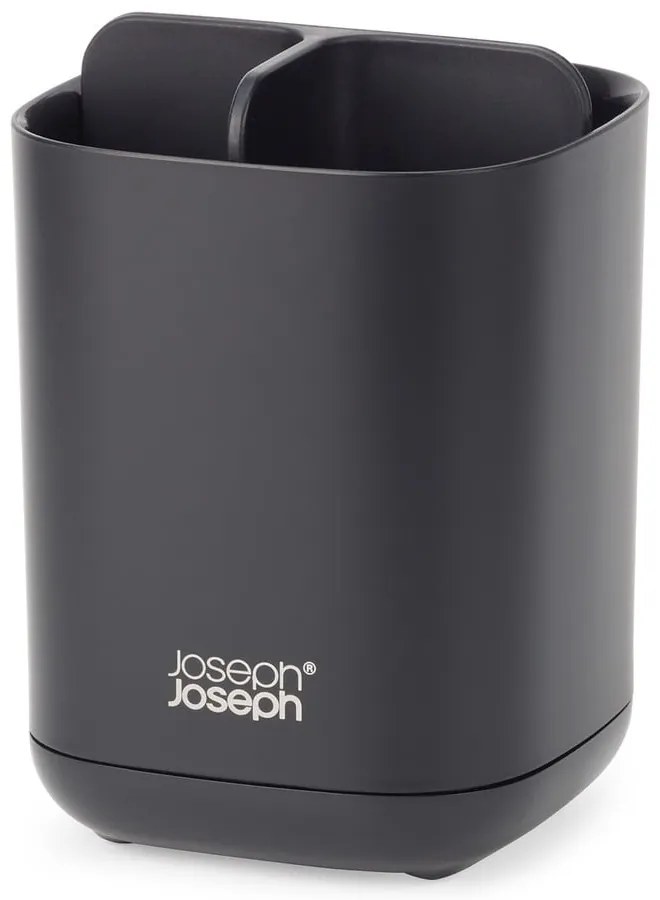 Fekete műanyag fogkefetartó pohár EasyStore – Joseph Joseph