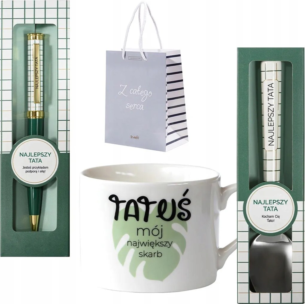 Apák Napi Ajándék Apának Bögre Toll Kanál Legjobb Apa