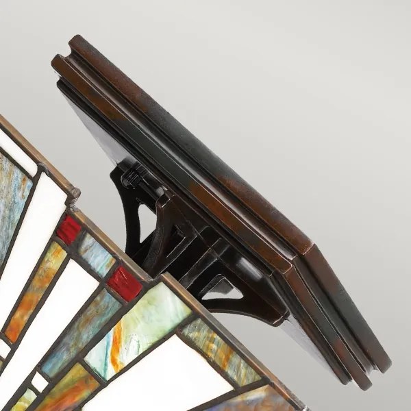 Quoizel QZ-MAYBECK-F - Tiffany mennyezeti lámpa MAYBECK 2xE27/60W/230V