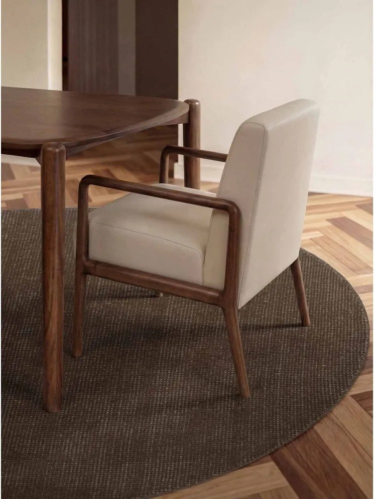 Barna kézi szövésű gyapjú kerek szőnyeg ø 200 cm Greenwich – Ted Baker