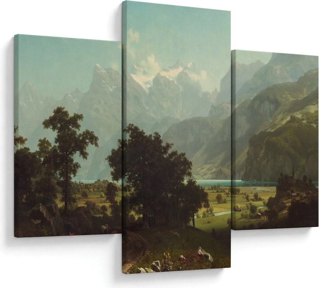Kép - Albert Bierstadt, Lake Lucerne, reprodukciók (90x60 cm)