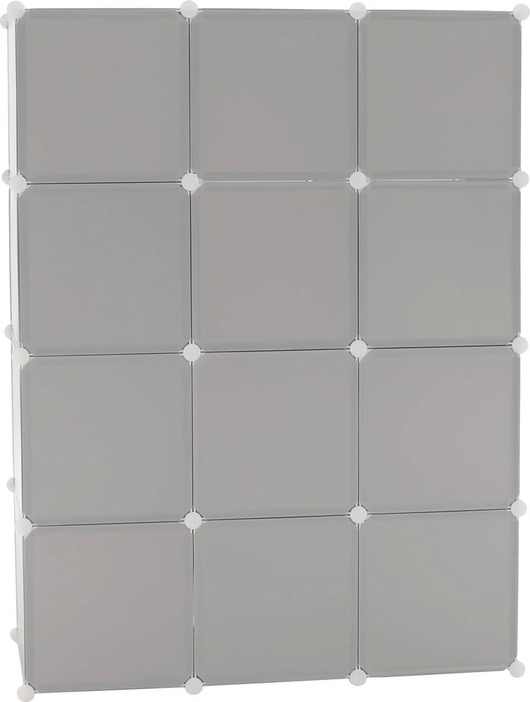 Gyerek moduláris szekrény, szürke/gyerek minta, HAKON