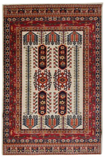 Klasszikus szőnyeg Bézs BEHROKH 150x225 Perzsa szőnyeg