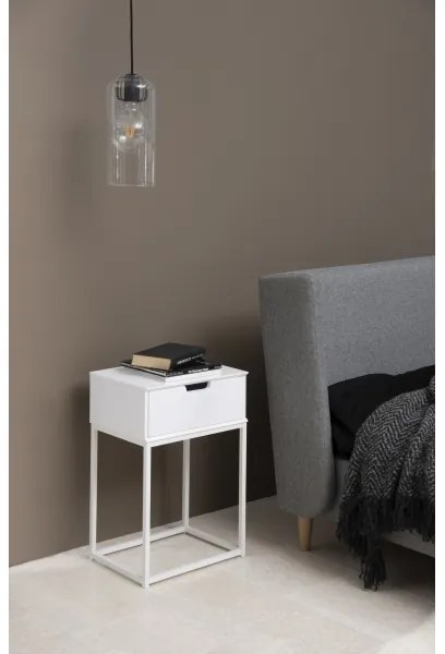 Éjjeliszekrény CARLY fehér