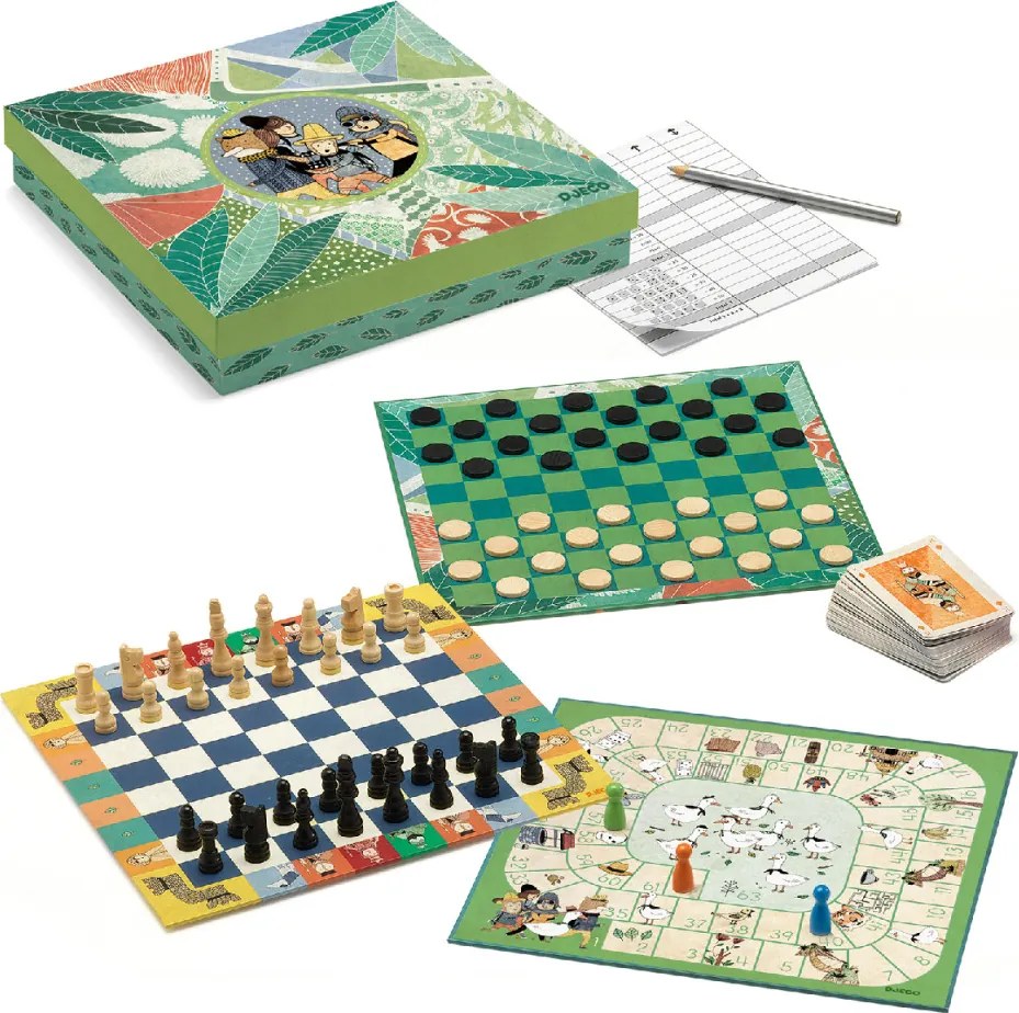 Társasjáték klasszikus - Társasjáték készlet 6+, 20 játék - Classic box 6+