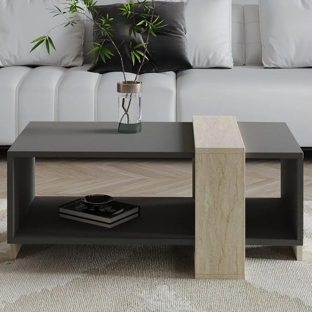 Meleni - Travertine, Anthracite