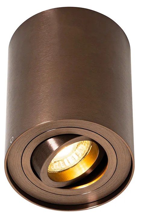 Modern mennyezeti reflektor sötét bronz színben, dönthető és forgatható - Rondoo Up