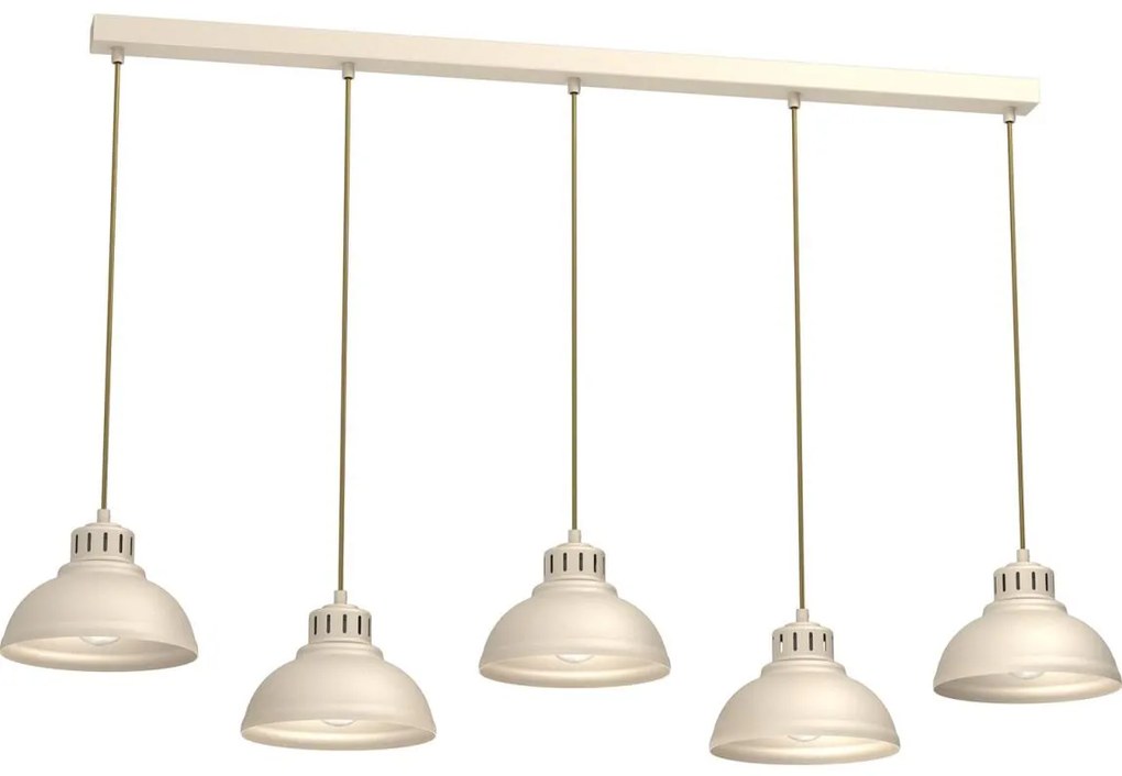 Csillár zsinóron SVEN 5xE27/15W/230V bézs