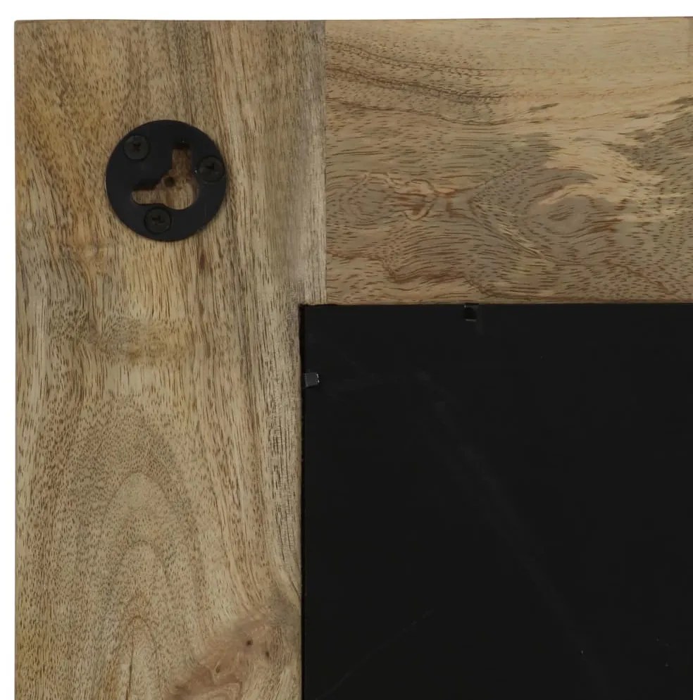 tömör mangófa keretű tükör 50 x 110 cm
