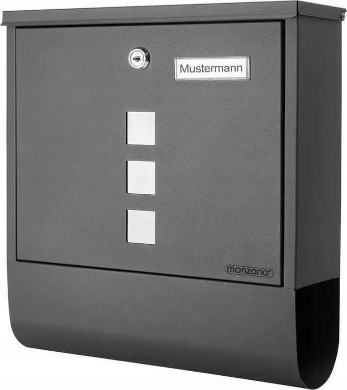 Postaláda Újságtartó Antracit