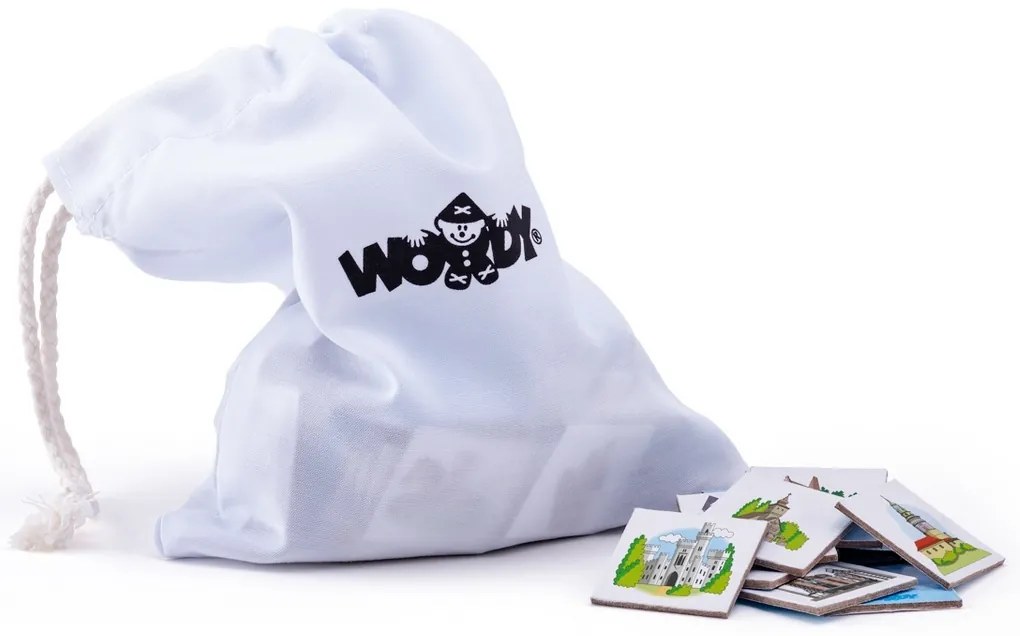 Woody Mágneses térkép Csehország 3v1