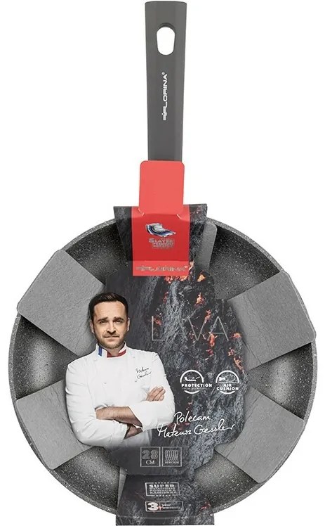 Florina Alumínium deep pan Lava 28 cm, 28 cm átmérőjű