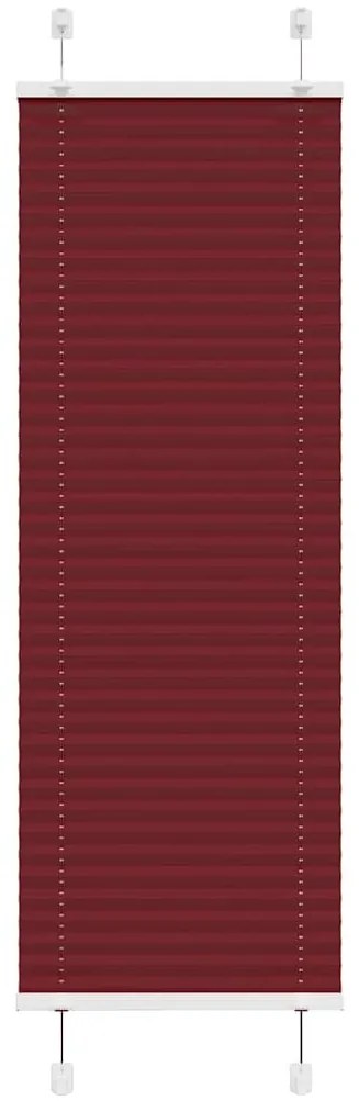 pliszírozott redőny Bordeaux piros 50x150 cm szövetszélesség
