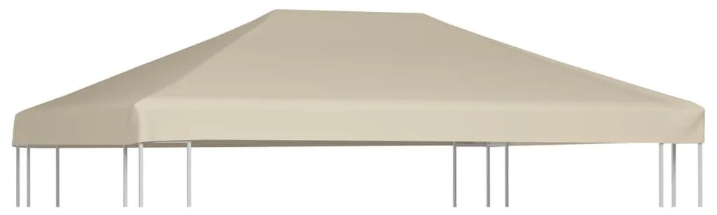 bézs pavilon tetőponyva 310 g/m² 4 x 3 m