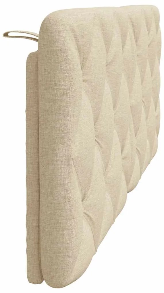 krémszínű szövet fejtámla párna 120 cm