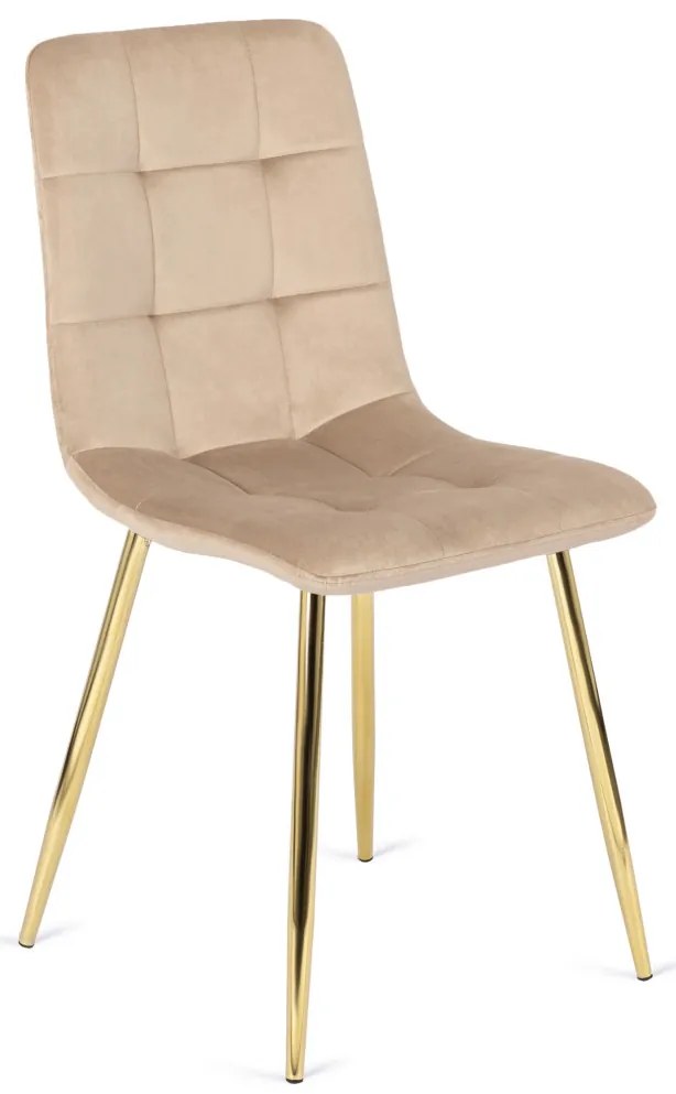 Krémszínű Bársony Étkezőszék YORK