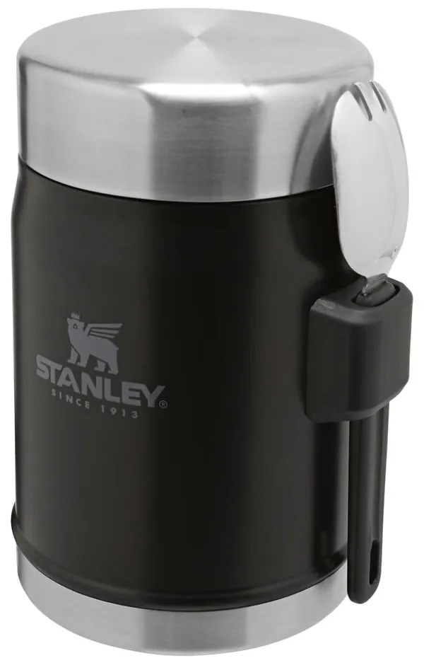 Fekete rozsdamentes acél ételtartó termosz 400 ml Legendary Classic Black – Stanley