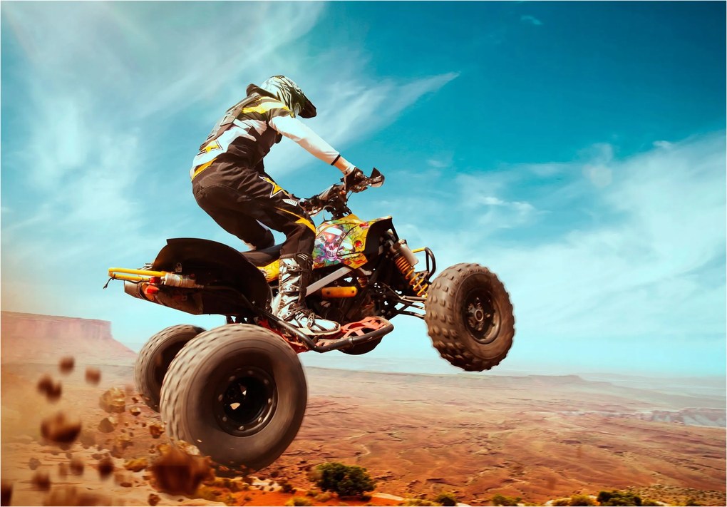 Quad tapéta Extrém lovaglás 350x250 Szenvedély adrenalin a falon +ragasztó