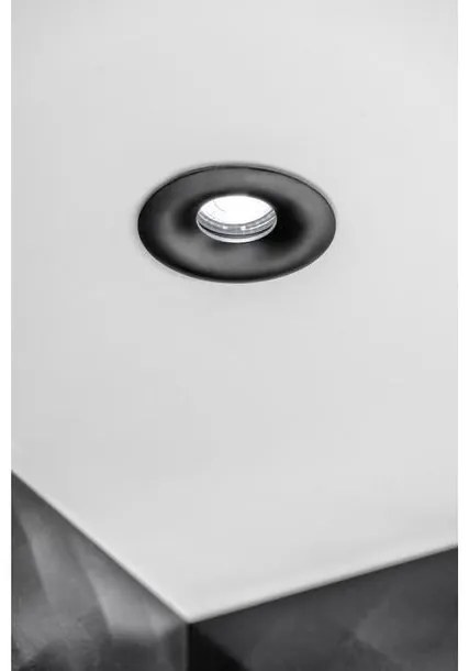 Lámpa Mennyezeti lámpatest ALESSIO, IP54, kör, fekete