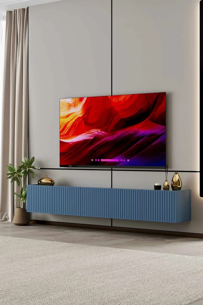 Capella TV-állvány, kék, 200 cm