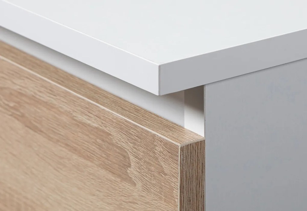 SEREA komód, 120,4x77x40, éger