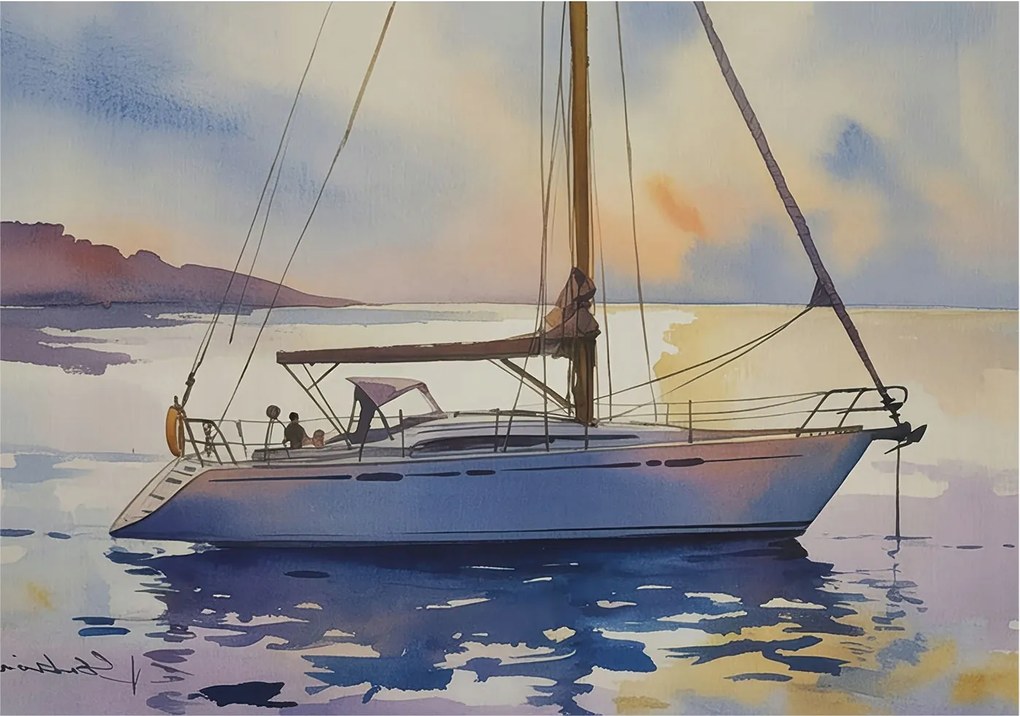 Flizelin tapéta falra Prémium nyugati vitorlás 208x146