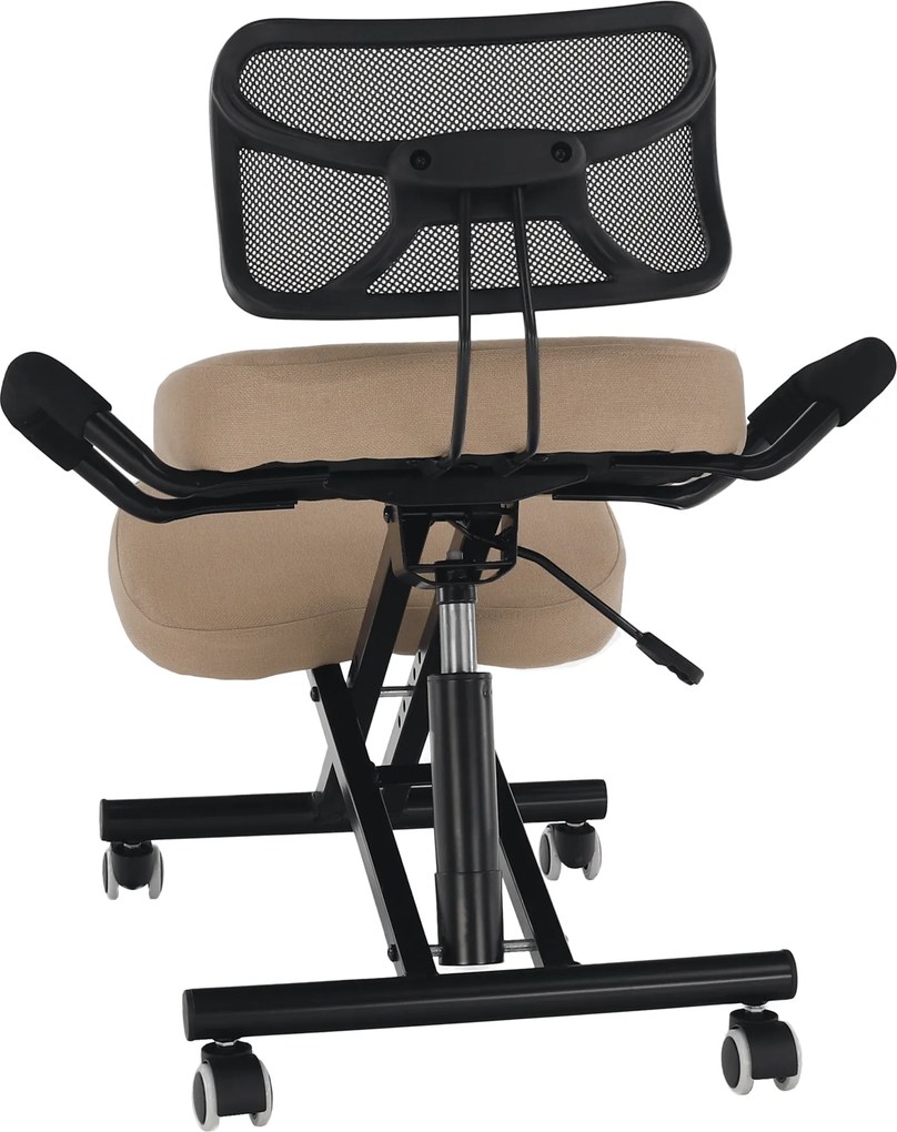 Ergonomikus zsámoly, bézs/fekete, RUFUS