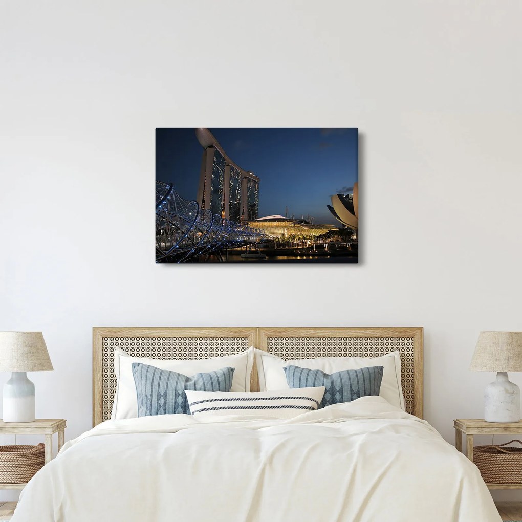 Modern metropolisz képe (90x60 cm)