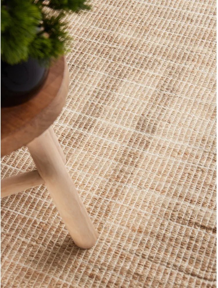 Natúr színű kétoldalas-kézi szövésű jutakeverék futószőnyeg 80x300 cm Birka – Villeroy&Boch