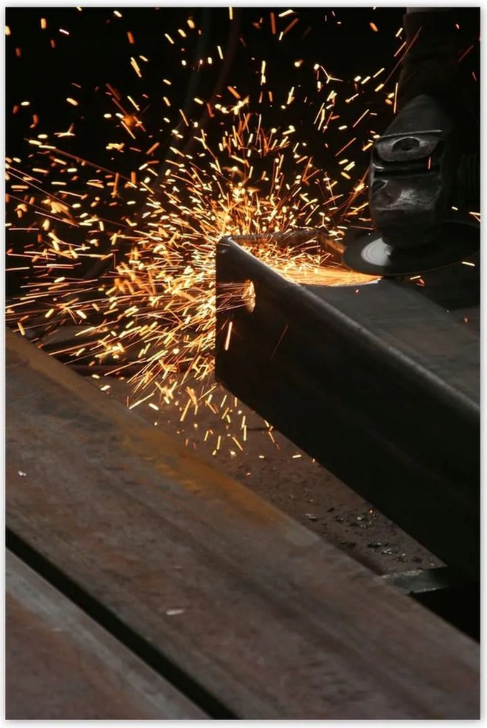 Poszterek 80x120 Hegesztőgép szikra fém