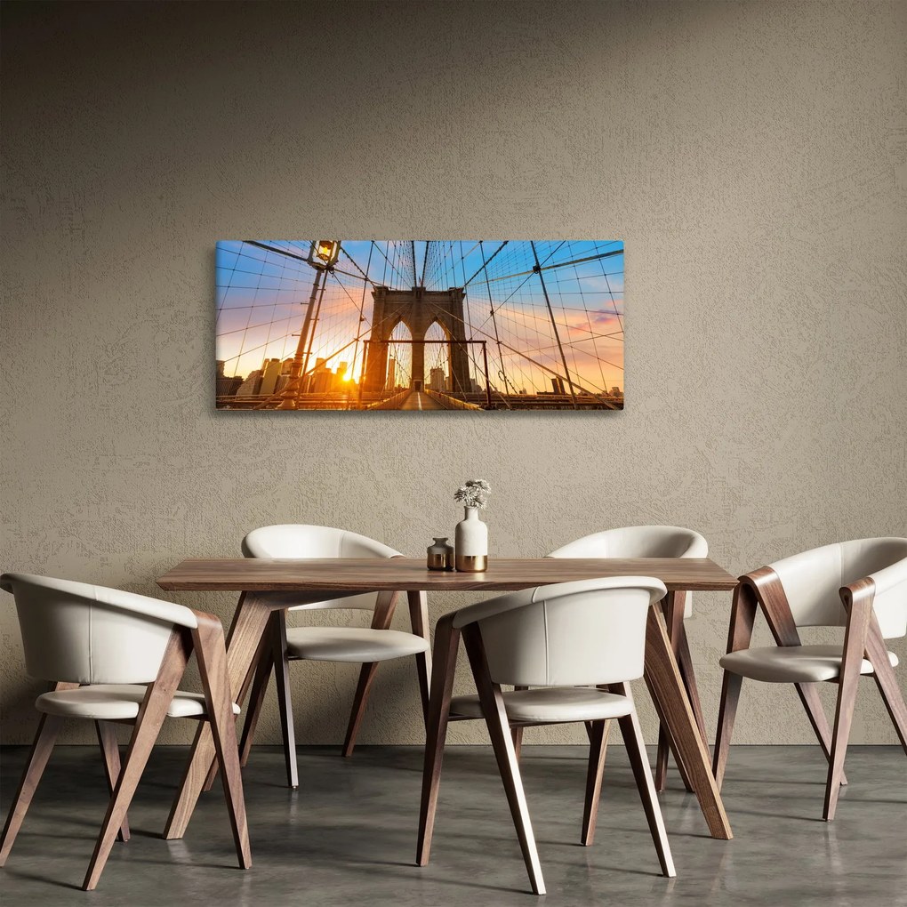 Kép - Brooklyn, híd, Manhattan, New York (120x50 cm)