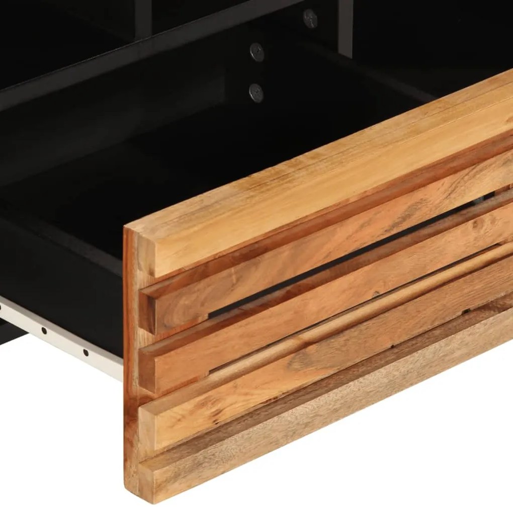 tömör akácfa TV-szekrény 100 x 34 x 46 cm