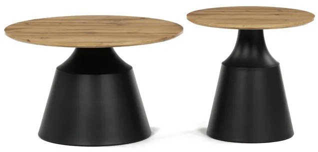 Dohányzóasztal 70×70 cm, MDF, Artisan Tölgy. CT-F4150 ART