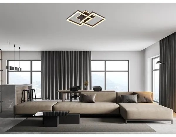 LED Dimmelhető mennyezeti lámpa LED/80W/230V 3000-6500K + távirányító