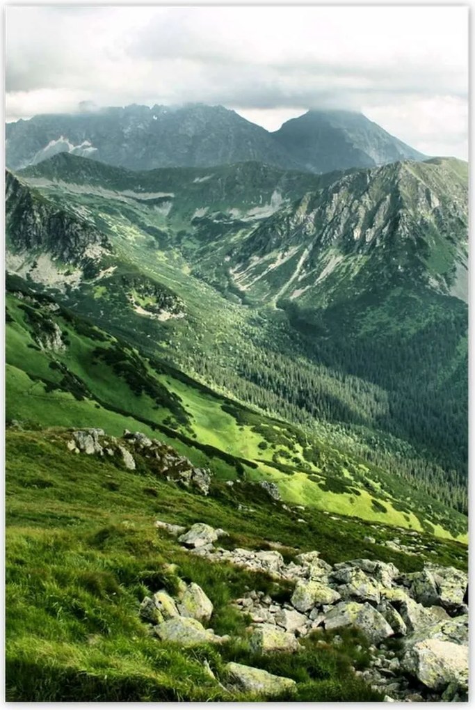 Poszterek 80x120 Tátra Lengyel hegyek Kilátás