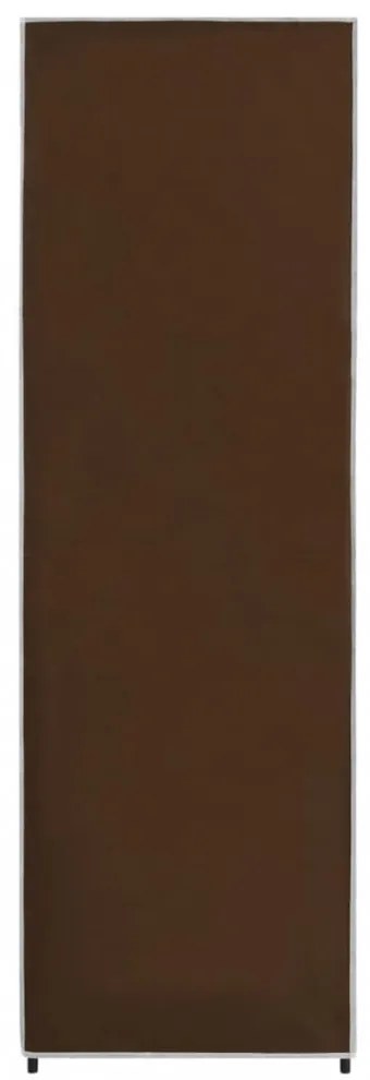 vidaXL barna szövet ruhásszekrény 87 x 49 x 159 cm
