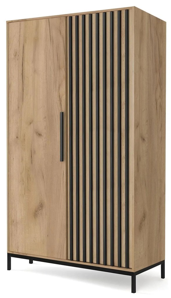 Ruhásszekrény Lamello S1 (craft tölgy + fekete). 1092417