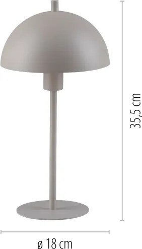 Schöner Wohnen 11726-39 - Asztali lámpa ALI 1xE14/15W/230V szürke