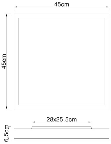 Globo 416080WD2 - LED Mennyezeti lámpa DORO LED/24W/230V