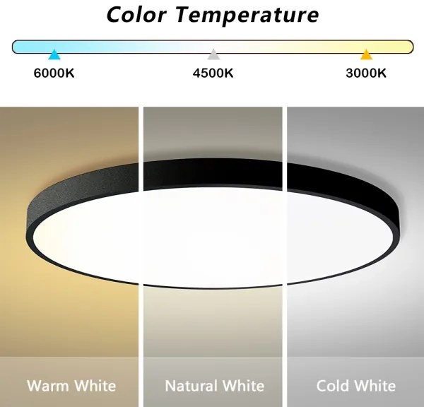 Brilagi - LED dimmelhető lámpa POOL SMART LED/180W/230V átm. 120 cm Wi-Fi Tuya fekete + távirányító