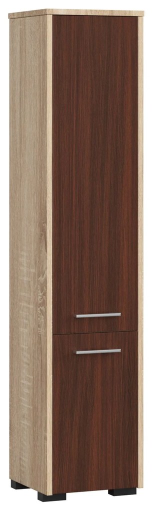 Fürdőszoba szekrény Fulgor 2D 140 (sonoma tölgy + wenge). 1117558