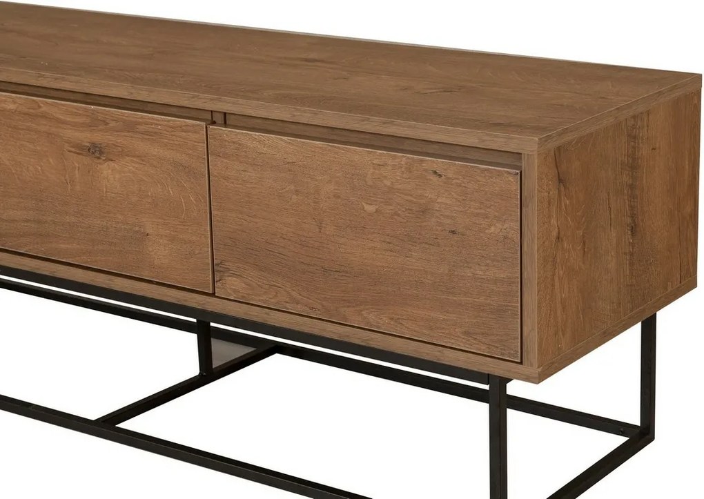 Milo Walnut and Black I TV-asztal, M